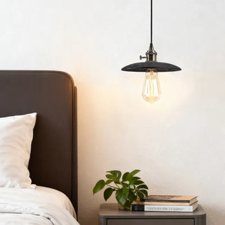 Celako™ Aurlith Pendant Light | Black Travertine Bedroom Lighting