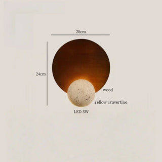 Celako™ Ochrena Wall Light | Yellow Travertine Kitchen Island Lighting