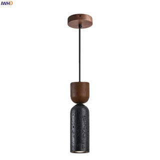 Celako™ Neravine Pendant Light | Black Travertine Bedroom Lighting