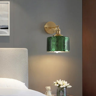 Applique murale Celako™ Cupriva | Luminaire de chambre en verre cuivré
