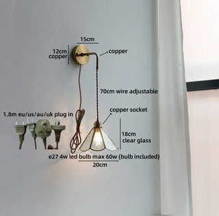 Celako™ Celsia Wall Light | Glass Bedside Lighting