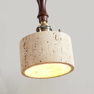 Celako™ Aureterra Pendant Light | Yellow Travertine Bedroom Lighting