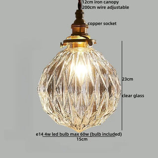 Celako™ Kintsugi Pendant Light | Glass Bedroom Lighting