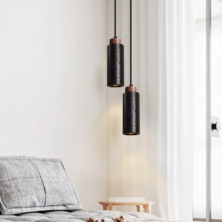 Celako™ Menhiria Pendant Light | Black Travertine Dining Room Lighting