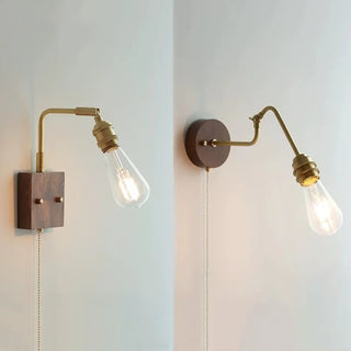 Celako™ Arcura Wall Light | Copper Glass Bedroom Lighting