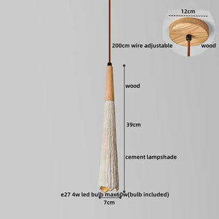 Celako™ Cendro Pendant Light | Cement Bedroom Lighting