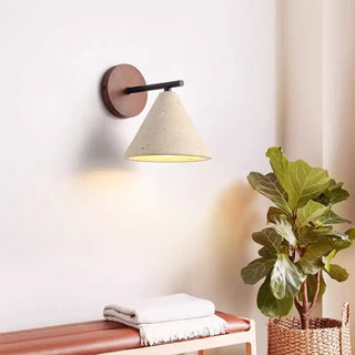 Celako™ Dorato Wall Light | Yellow Travertine Bedroom Lighting
