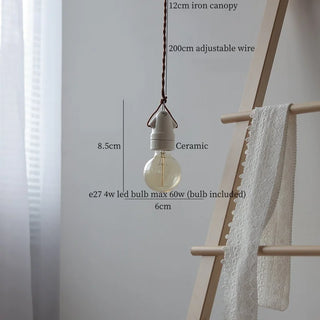 Suspension Celako™ Argilena | Luminaire de chambre en céramique au design minimaliste et moderne