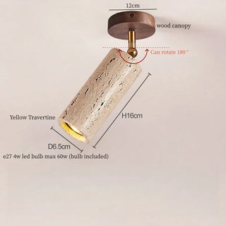 Celako™ Alluvia Ceiling Light | Yellow Travertine Kitchen Island Lighting