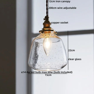 Celako™ Kintsugi Pendant Light | Glass Bedroom Lighting
