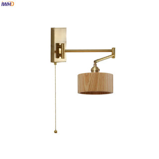 Celako™ Gildra Wall Light | Wood Bedroom Lighting