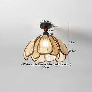 Celako™ Canori Ceiling Light | Rattan Living Room Lighting