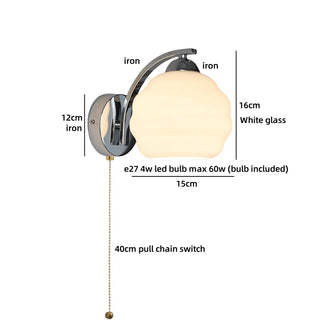 Celako™ Glazia Wall Light | Glass Bedroom Lighting