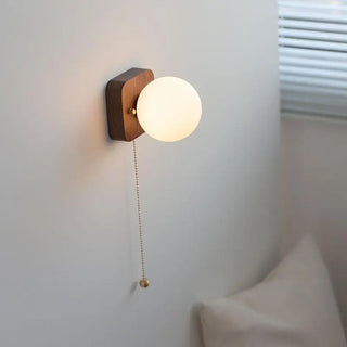 Celako™ Sorbia Wall Light | Walnut Wood Living Room Lighting