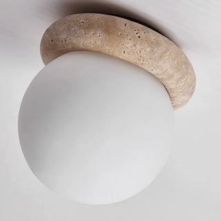 Celako™ Sabbiosa Ceiling Light | Yellow Travertine Living Room Lighting
