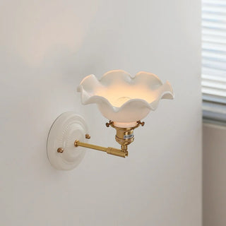 Celako™ Porcella Wall Light | White Ceramic Bedroom Lighting