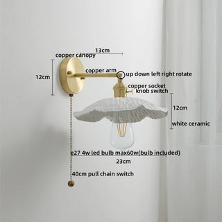 Celako™ Arcuza Wall Light | Copper Bedroom Lighting