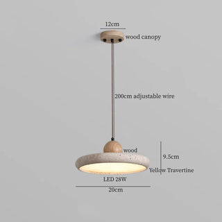 Celako™ Aurecava Pendant Light | Yellow Travertine Dining Room Lighting