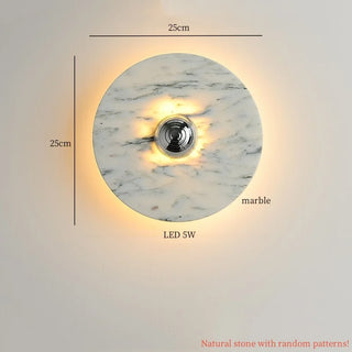 Celako™ Marbelle Wall Light | Bulgari Marble Bedroom Lighting