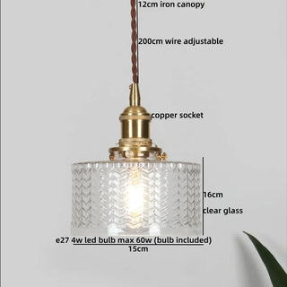 Celako™ Vitrelum Pendant Light | Glass Bedroom Lighting