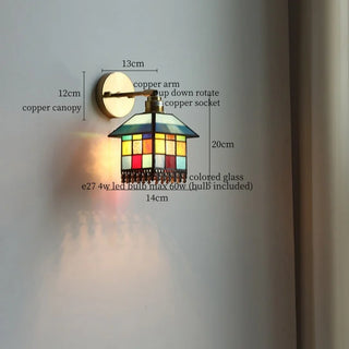 Celako™ Vitrune Wall Light | Glass Copper Bedroom Lighting