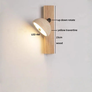 Celako™ Kiseki Wall Light | Travertine Entryway Lighting