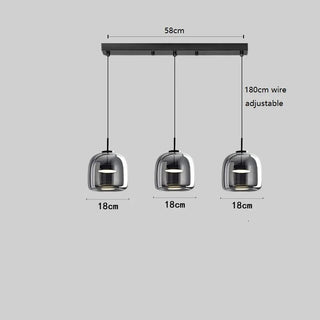Celako™ Vireo Pendant Light | Glass Dining Room Lighting