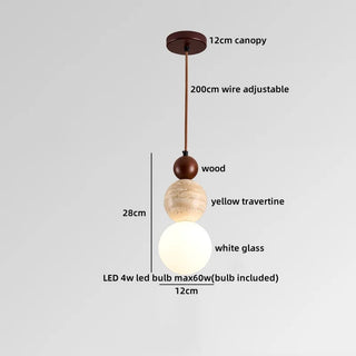Celako™ Lumenis Pendant Light | Travertine Dining Room Lighting