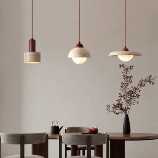 Celako™ Porenzo Pendant Light | Yellow Travertine Japan Style