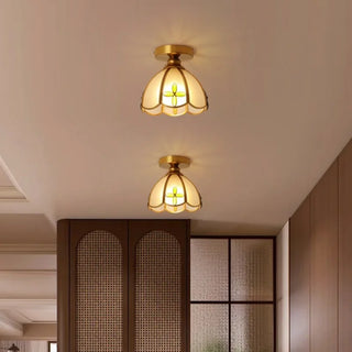 Celako™ Kiyora Ceiling Light | Glass Vintage Lighting