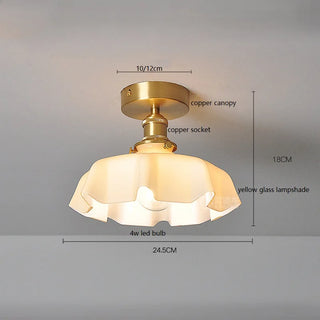 Celako™ Glintz Ceiling Light | Glass Bedroom Lighting