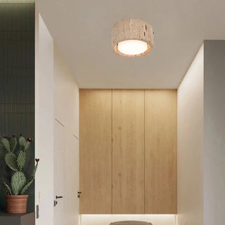 Celako™ Iwasu Ceiling Light | Yellow Travertine Wabi Sabi Style Living Room Lighting