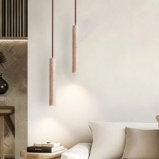 Celako™ Petramel Pendant Light | Yellow Travertine Bedroom Lighting