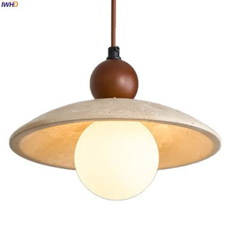 Celako™ Tivolite Pendant Light | Yellow Travertine Kitchen Island Lighting