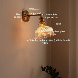 Celako™ Vitreous Wall Light | Copper Glass Vintage Living Room Lighting
