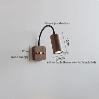 Celako™ Flexura Wall Light | Wood Bedroom Lighting