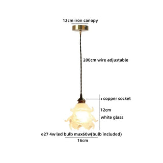 Celako™ Sienna Pendant Light | Amber Glass Dining Room Lighting