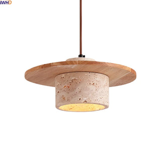 Celako™ Tiburno Pendant Light | Yellow Travertine Bedroom Lighting