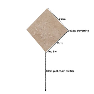 Celako™ Sabiore Wall Light | Yellow Travertine Japan Style