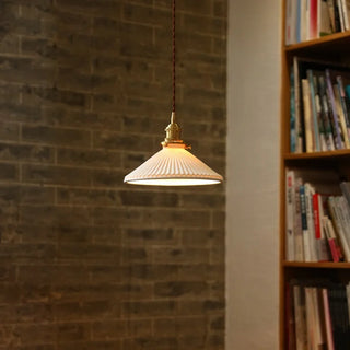 Celako™ Lunori Pendant Light | White Ceramic Dining Room Lighting
