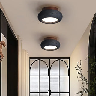 Celako™ Trivara Ceiling Light | Black Travertine Living Room Lighting