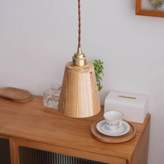 Celako™ Kaede Pendant Light | Wood Japan Wabi Sabi Bedroom Lighting