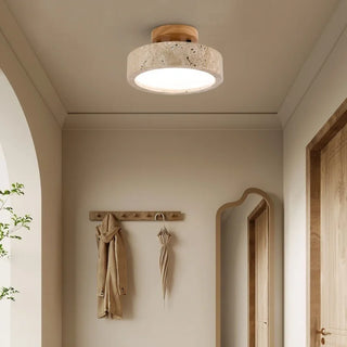 Celako™ Lithura Ceiling Light | Yellow Travertine Japan Vintage