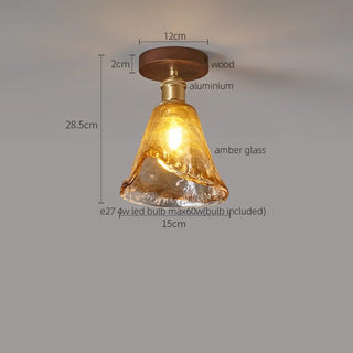 Celako™ Auriel Ceiling Light | Glass Dining Room Lighting