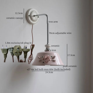 Celako™ Roselle Wall Light | Ceramic Living Room Lighting