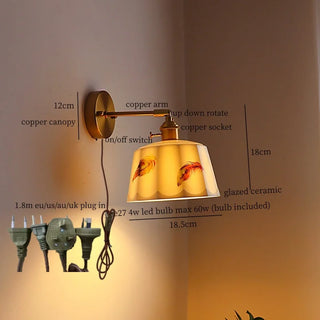 Celako™ Gresia Wall Light | Glazed Ceramic Kitchen Island Lighting