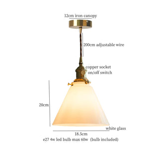Celako™ Auricone Pendant Light | Glass Vintage Bedroom Lighting
