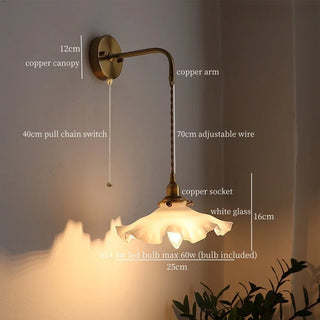 Celako™ Opalier Wall Light | Glass Vintage Living Room Lighting