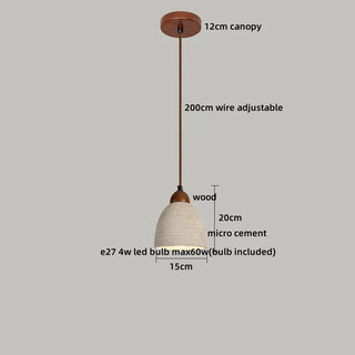 Celako™ Cementa Pendant Light | Cement Dining Room Lighting