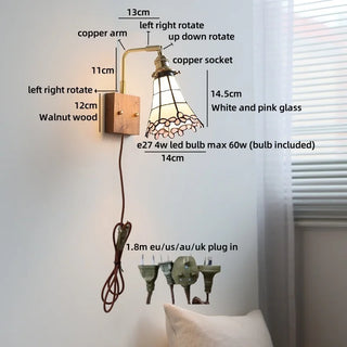Celako™ Vitral Wall Light | Glass Entryway Lighting